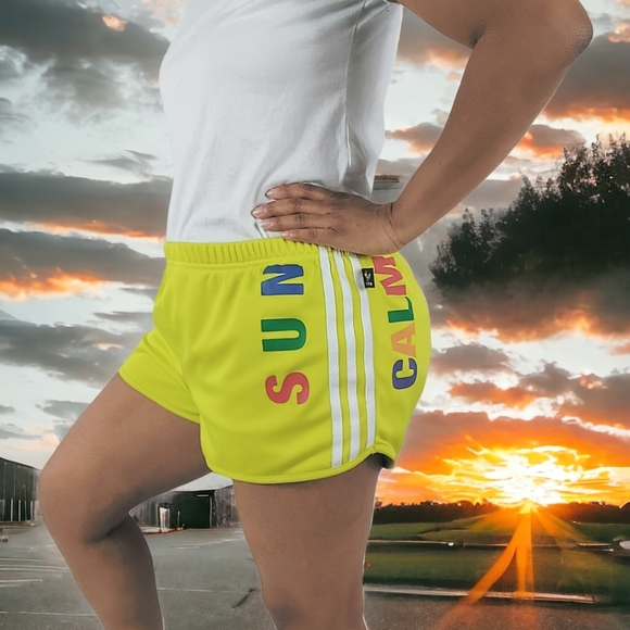 Adidas Originals Pharrell Williams TBIITD PW Yellow Shorts - Picture 2 of 13